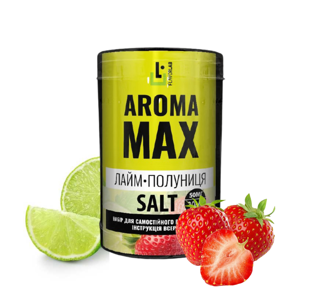 Набір Flavorlab Aroma Max 30 мл 50 мг Полуниця лайм Набір Flavorlab Aroma Max 30 мл 50 мг Полуниця лайм