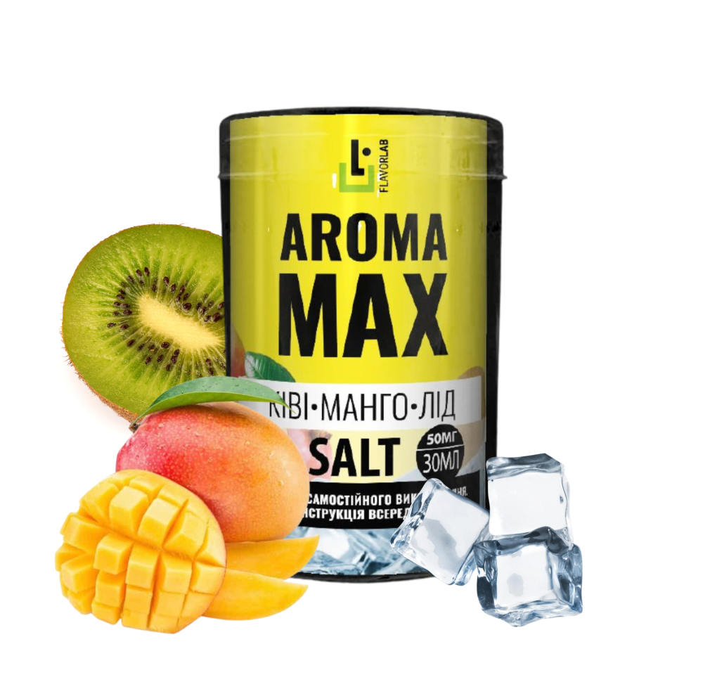 Набір Flavorlab Aroma Max 30 мл 50 мг Ківі Манго лід Набір Flavorlab Aroma Max 30 мл 50 мг Ківі Манго лід