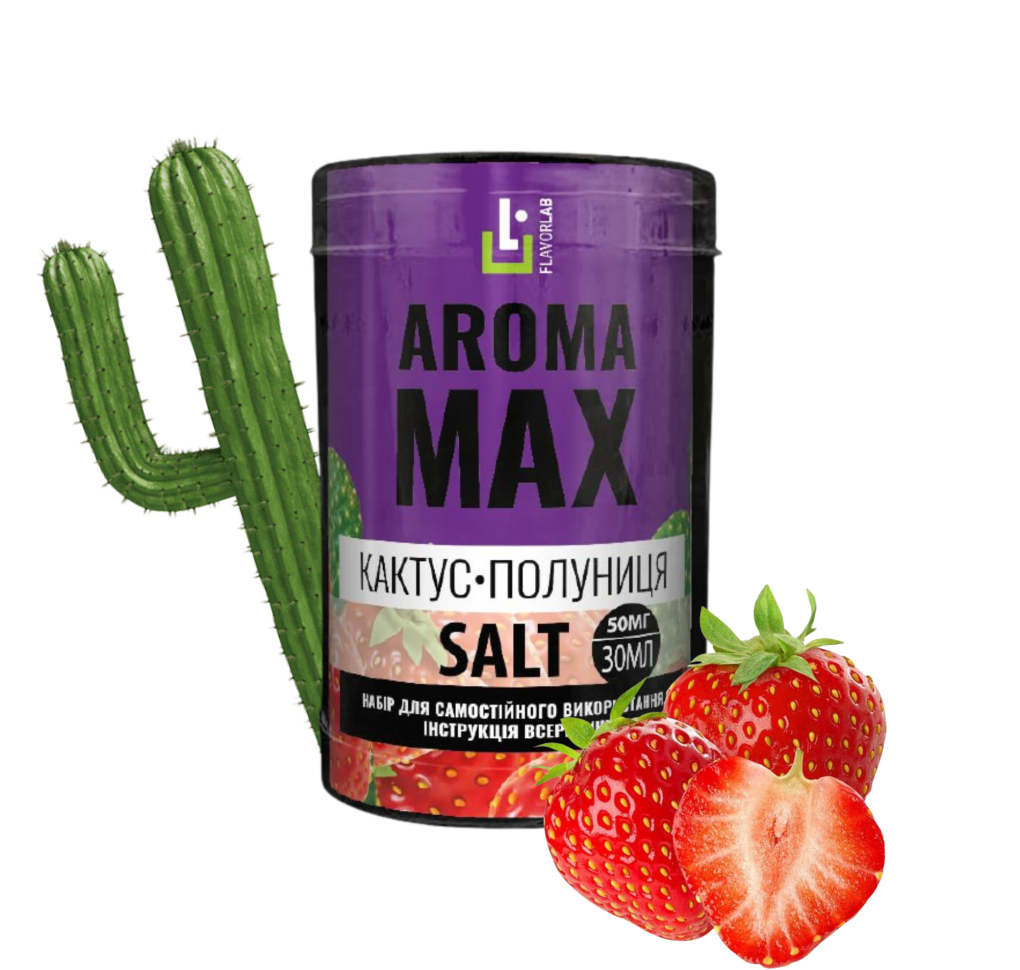 Набір Flavorlab Aroma Max 30 мл 50 мг Кактус полуниця Набір Flavorlab Aroma Max 30 мл 50 мг Кактус полуниця