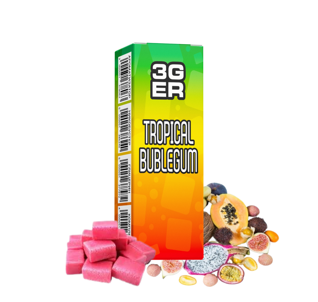 Набір 3Ger 30 мл 50 мг Tropical Bubblegum Набір 3Ger 30 мл 50 мг Tropical Bubblegum