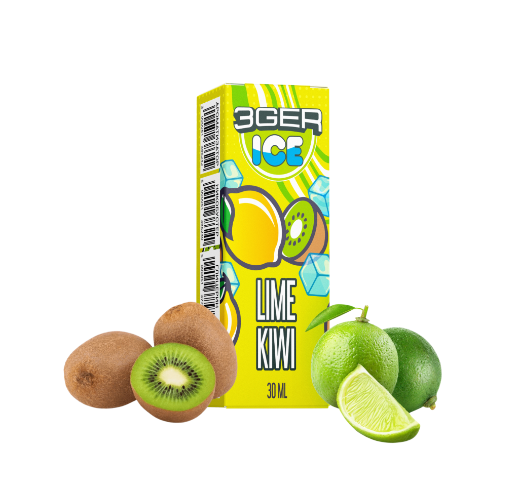 Набір 3Ger 30 мл 50 мг Lime Kiwi Набір 3Ger 30 мл 50 мг Lime Kiwi