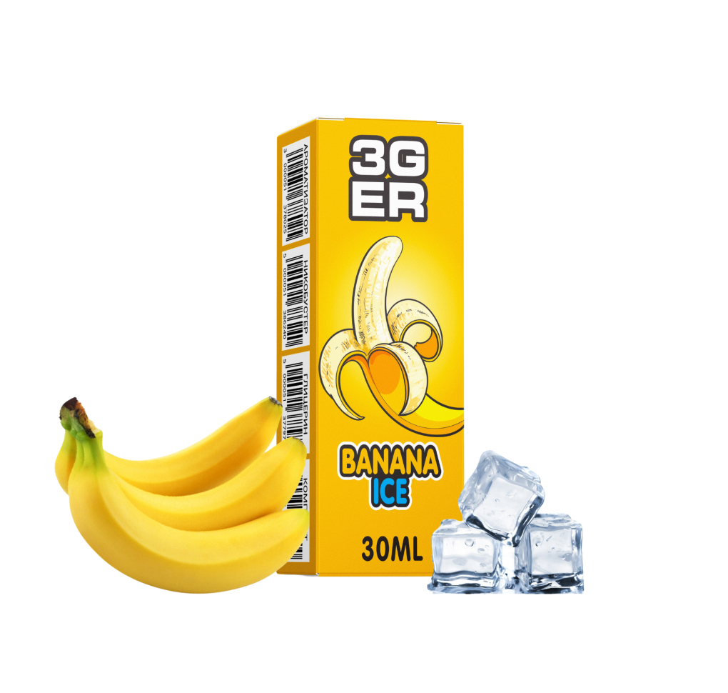 Набір 3Ger 30 мл 50 мг Banana Ice Набір 3Ger 30 мл 50 мг Banana Ice