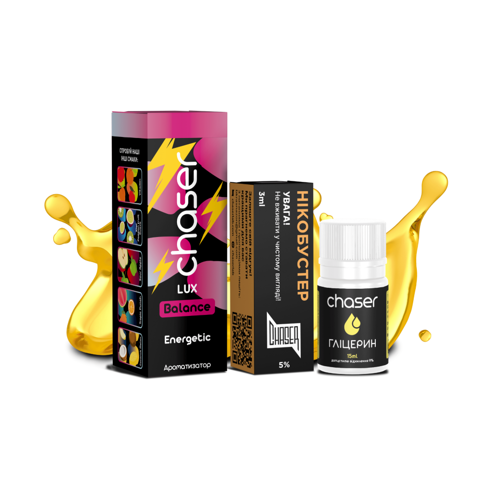 Набір Chaser Lux 30 мл 50 мг Energetic Набір Chaser Lux 30 мл 50 мг Energetic