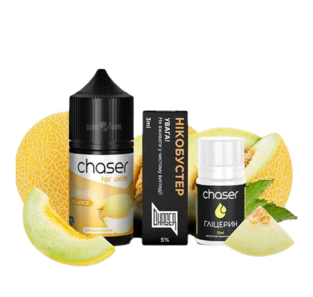 Набір Chaser For Pods 30 мл 65 мг ДИНЯ Набір Chaser For Pods 30 мл 65 мг ДИНЯ