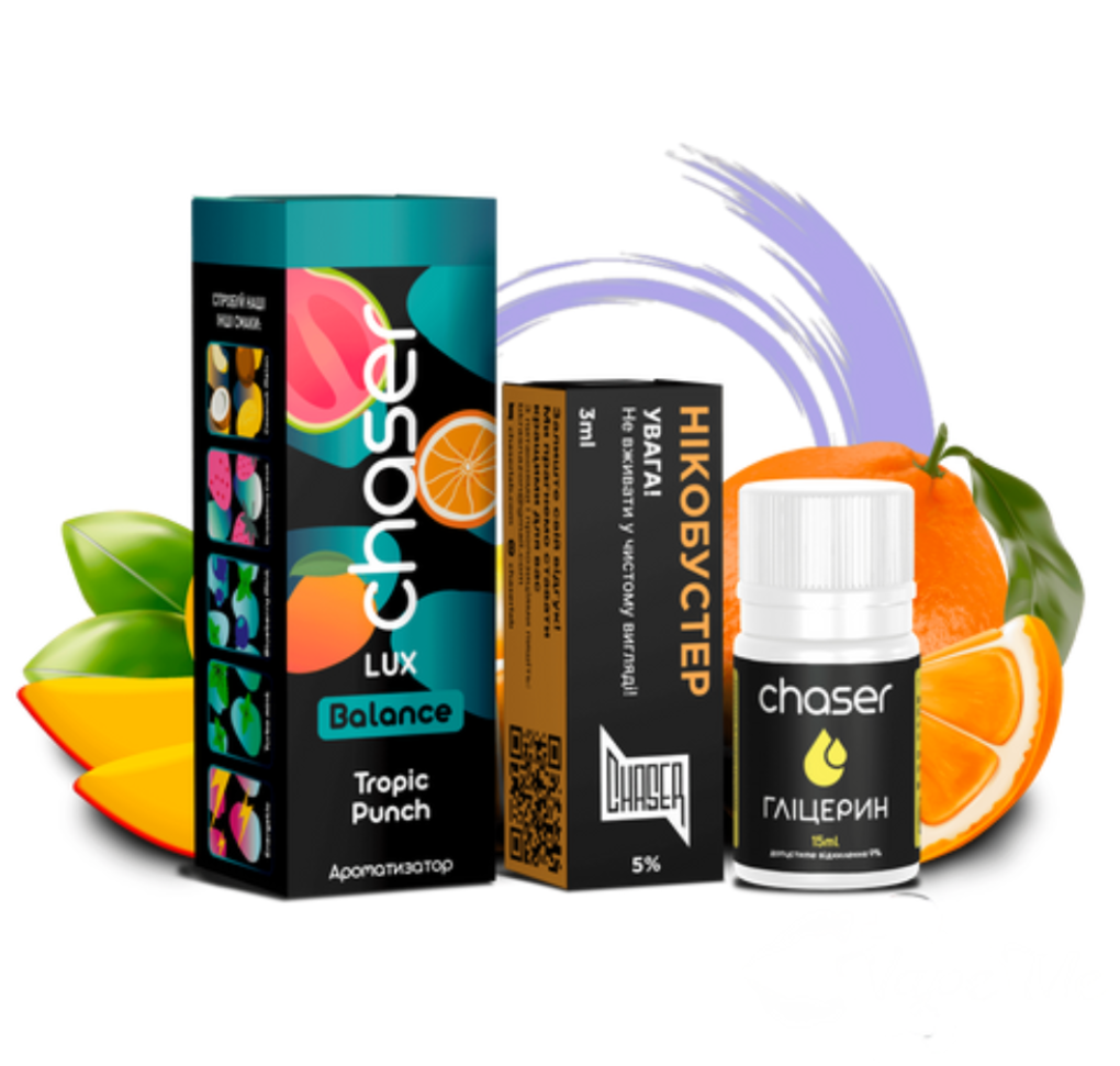 Набір Chaser Lux 30 мл 65 мг Tropic Punch Набір Chaser Lux 30 мл 65 мг Tropic Punch