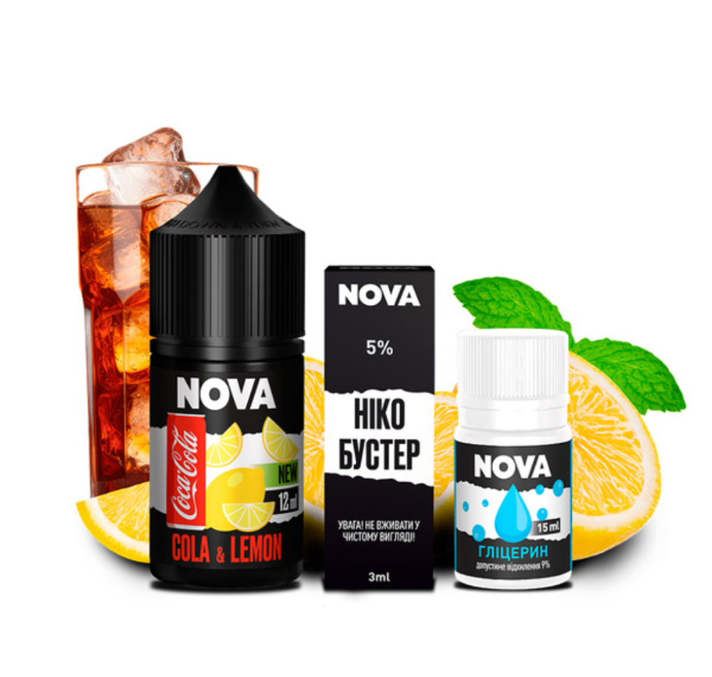 Набір Nova 30 мл 65 мг COLA LEMON Набір Nova 30 мл 65 мг COLA LEMON
