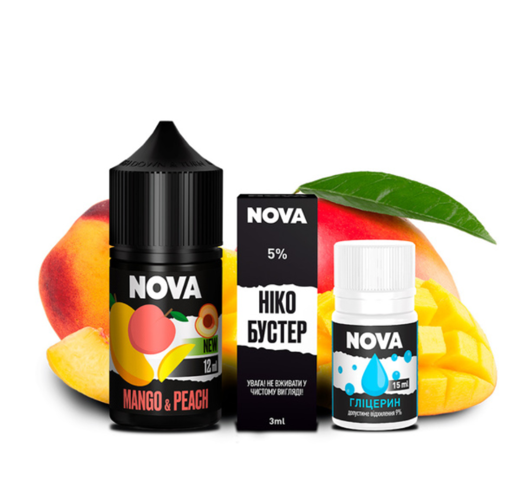 Набір Nova 30 мл 65 мг MANGO PEACH Набір Nova 30 мл 65 мг MANGO PEACH