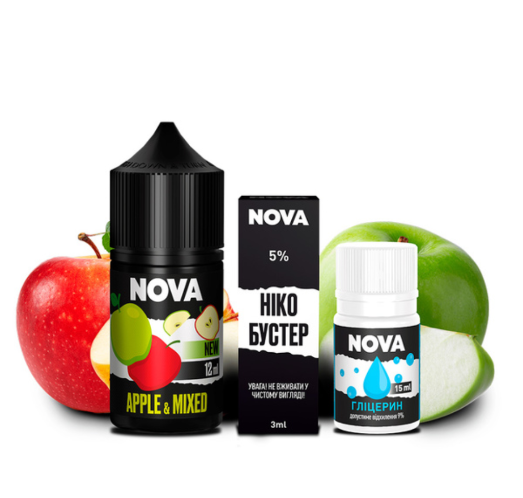 Набір Nova 30 мл 65 мг APPLE MIXED Набір Nova 30 мл 65 мг APPLE MIXED