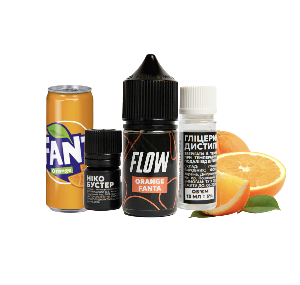 Набір Flow 30 мл 50 мг Orange Fanta Набір Flow 30 мл 50 мг Orange Fanta