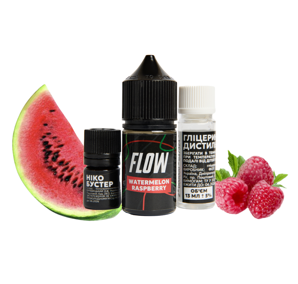 Набір Flow 30 мл 50 мг Watermelon Raspberry Набір Flow 30 мл 50 мг Watermelon Raspberry