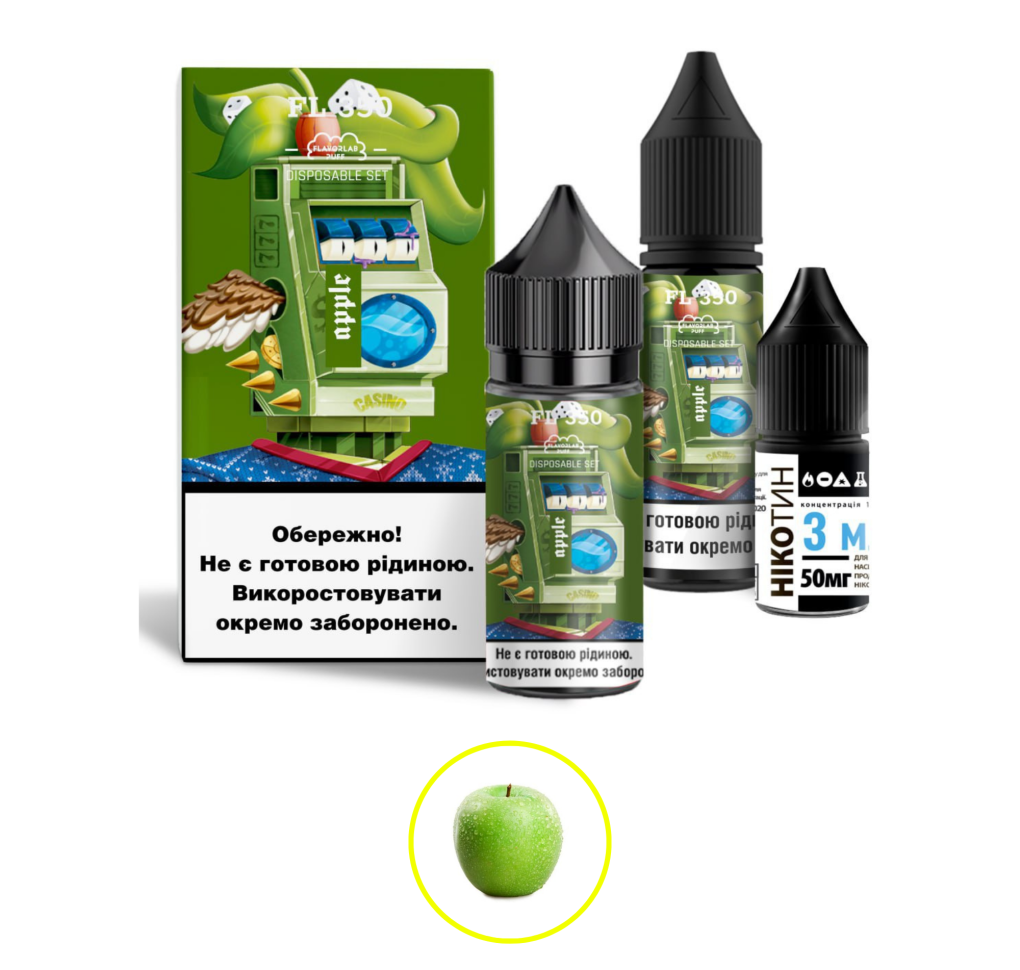 Набір Flavorlab FL350 30 мл 50 мг Яблуко Набір Flavorlab FL350 30 мл 50 мг Яблуко