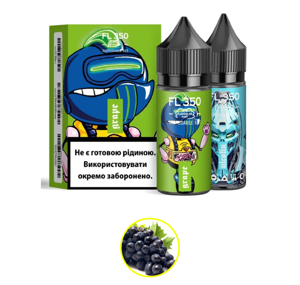 Набір Flavorlab FL350 30 мл 50 мг Виноград Набір Flavorlab FL350 30 мл 50 мг Виноград