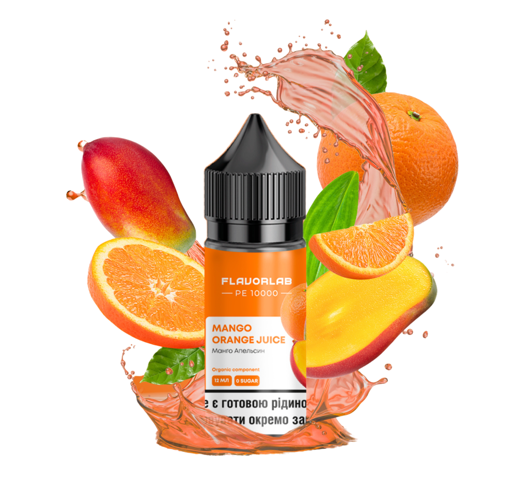 Набір Flavorlab PE 10000 30 мл 50 мг Манго апельсин Набір Flavorlab PE 10000 30 мл 50 мг Манго апельсин