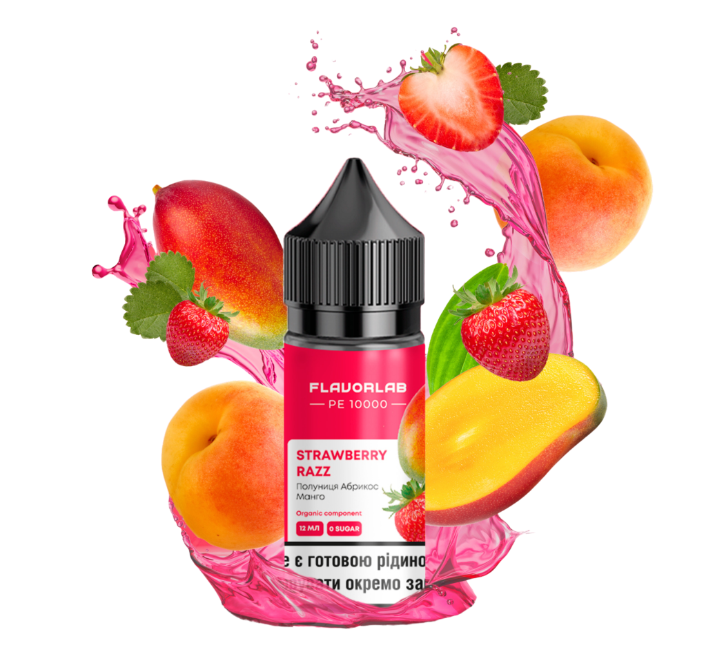 Набір Flavorlab PE 10000 30 мл 50 мг Полуниця абрикос манго Набір Flavorlab PE 10000 30 мл 50 мг Полуниця абрикос манго