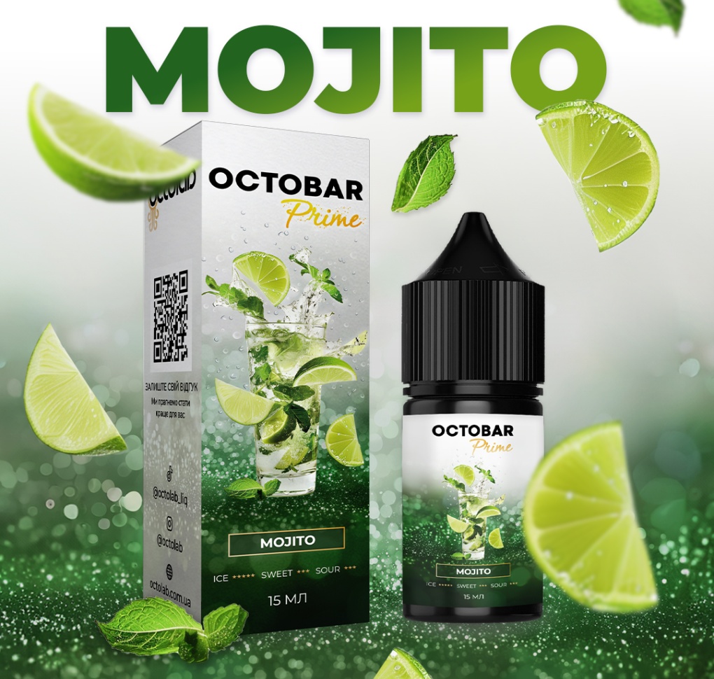 Набір Octobar PRIME 30 мл 50 мг Mojito Набір Octobar PRIME 30 мл 50 мг Mojito