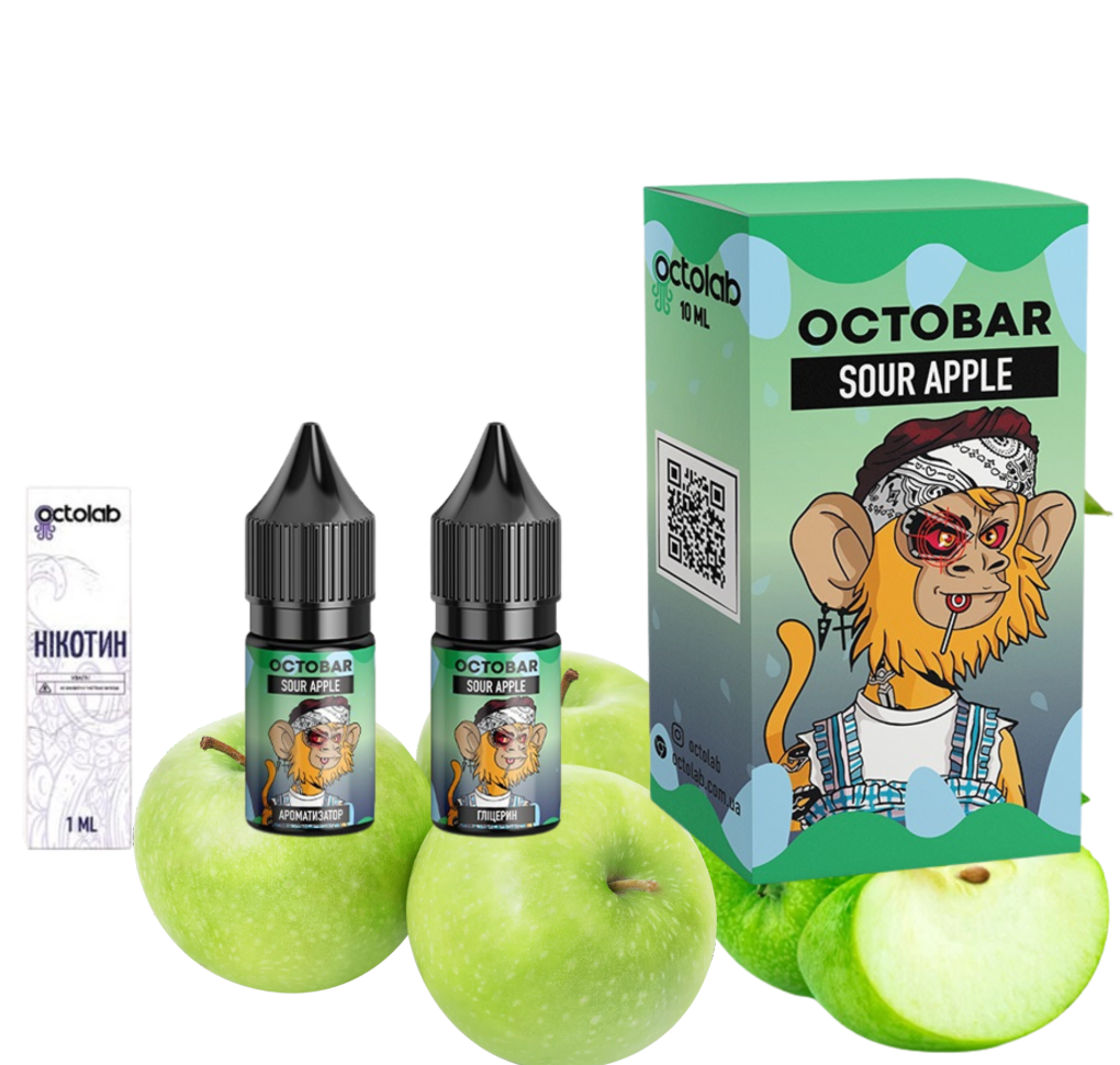 Набір Octobar NFT 10 мл 50 мг Sour Apple