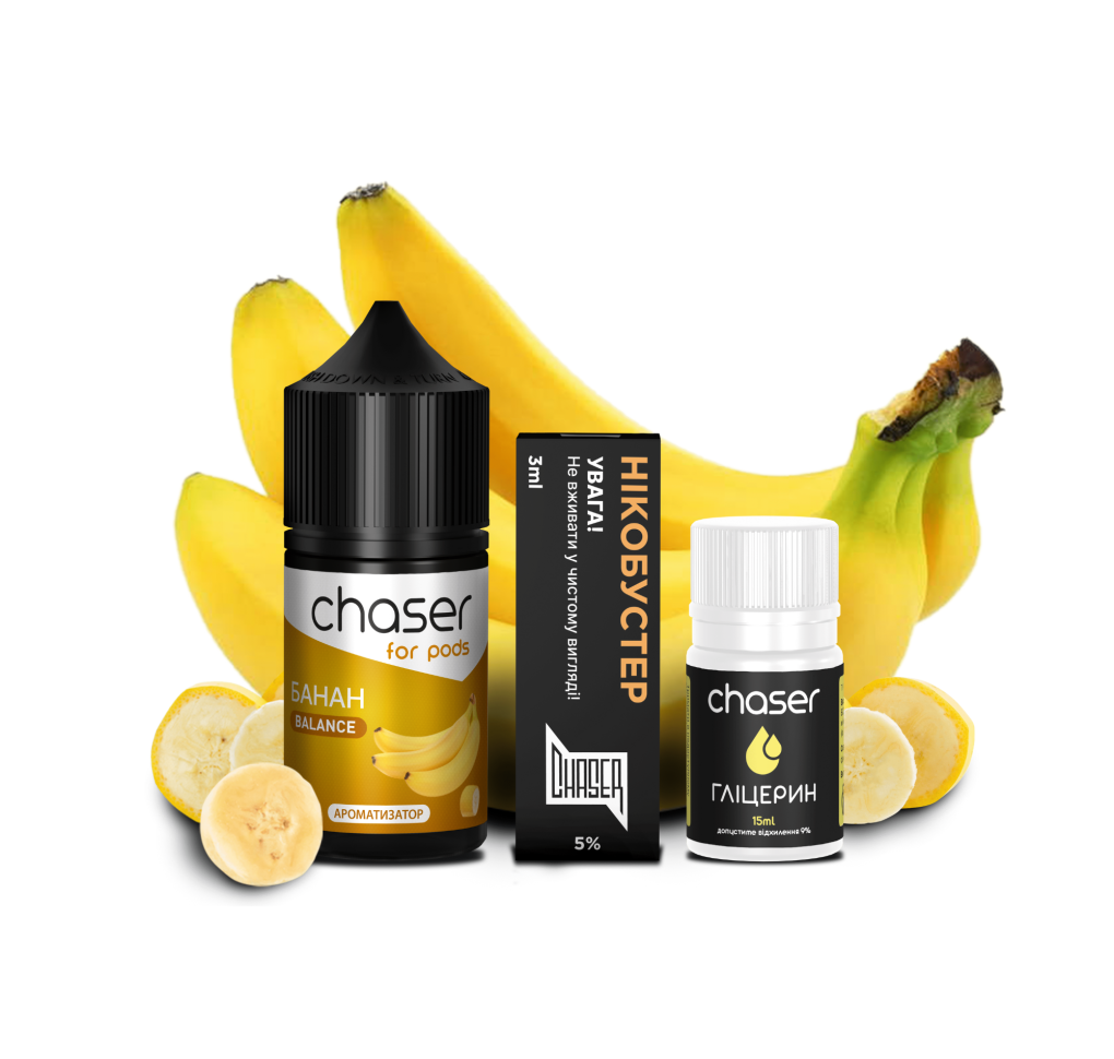 Набір Chaser For Pods 30 мл 65 мг БАНАН Набір Chaser For Pods 30 мл 65 мг БАНАН