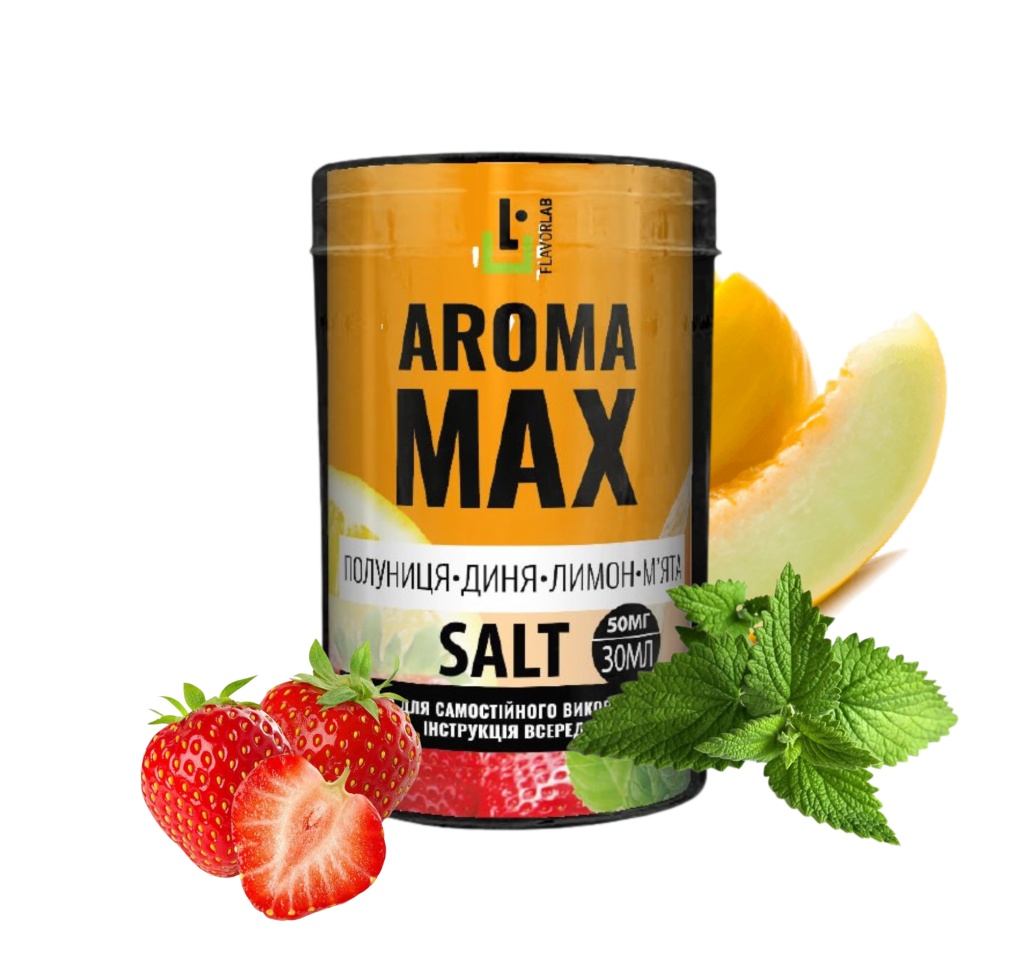 Набір Flavorlab Aroma Max 30 мл 65 мг Полуниця диня лимон м'ята Набір Flavorlab Aroma Max 30 мл 65 мг Полуниця диня лимон м'ята
