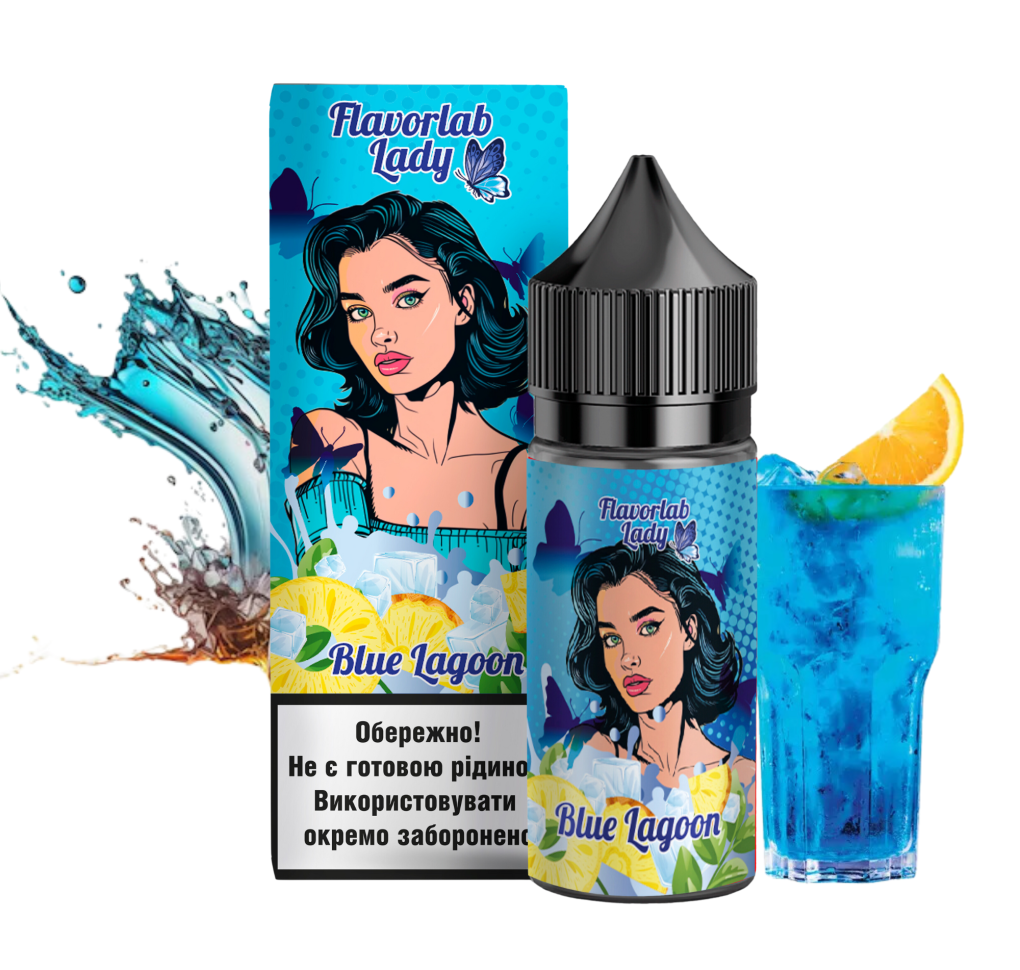 Набір Flavorlab Lady 30 мл 50 мг Блакитна Лагуна Набір Flavorlab Lady 30 мл 50 мг Блакитна Лагуна