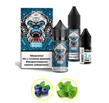 Набір Flavorlab FL350 30 мл 50 мг Чорниця ментол
