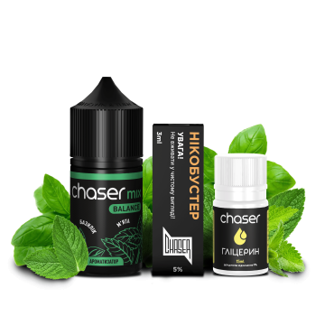 Набір Chaser Mix 30 мл 65 мг БАЗИЛІК М'ЯТА